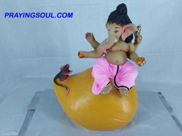 Praying Soul Clay Ganesha P5475_2