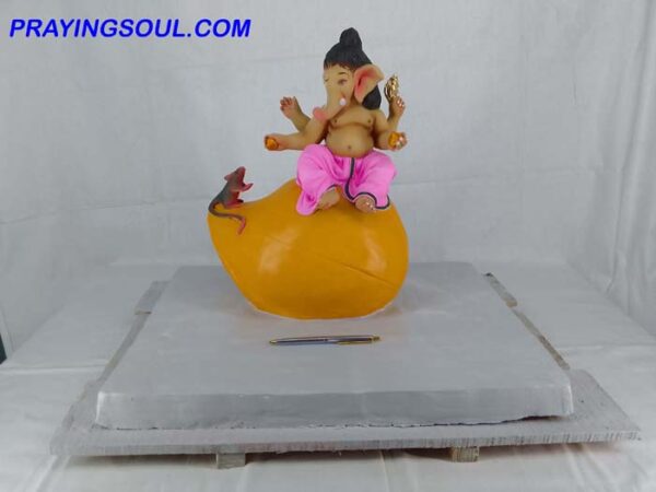 Praying Soul Clay Ganesha P5475_3