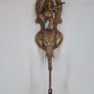 Praying Soul Ganesha with bell wall piece P5203_1